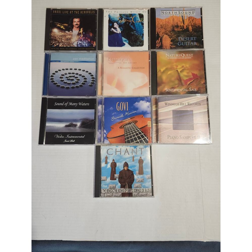 Lot Of 10 CDs New Age Meditation Instrumental Zen Yanni Govi Sax Guitar